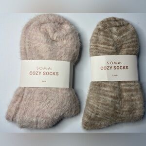 Soma Cozy Socks 2 Pair NWT!